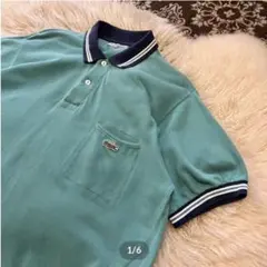 70s フランス製 LACOSTE ポロシャツ ミントグリーン ヴィンテージ