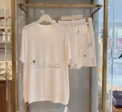 ジェラートピケ⭐︎ゴマアザラシのルームウェアレディス新品ピンク