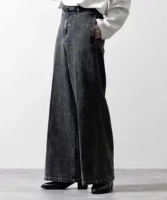 CLEL】ヴィンテージデザイン フレアデニムパンツ