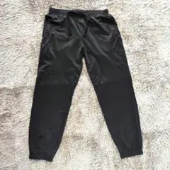 メンズ　ジャージパンツ　トレーニング　細ボーダー　ブラック　L