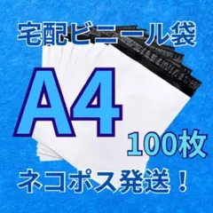 宅配ビニール袋 ①S(A4)サイズ 100枚