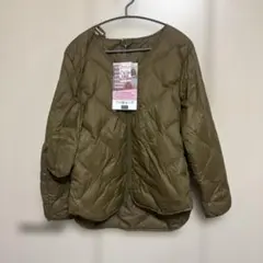 未使用　プレミアムライトダウンジャケット ブラウン　オリーブ