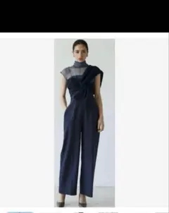 ラグナムーン エンブロイダリーツイストパンツドレス お呼ばれドレス 結婚式ドレス