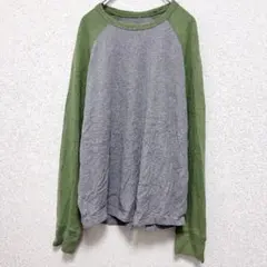 OLD NAVY ラグラン 長袖T XXL 旧タグ ヴィンテージ 古着 オレンジ