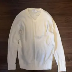 AZUL BY MOUSSY Vネックセーター M クリーム色