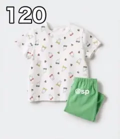 【新品】120 UNIQLO ドライパジャマ半袖 ミッフィー