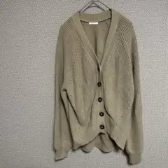 GUレディースカーディガン　(M) ベージュ　長袖