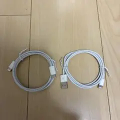 Lightningケーブル 正規品　2本( TYPE違い）