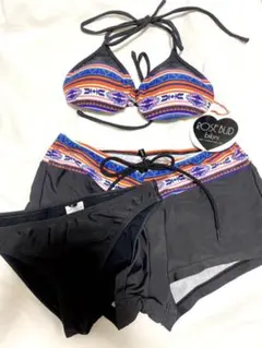 未使用！ローズバット　水着3点セット　ショーツ付きのサムネイル