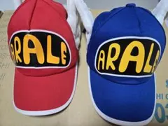 ARAE 羽付きキャップ 赤 青 2色セット アラレちゃん