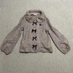 メゾピアノ　ふわふわモヘア　カーディガン　140