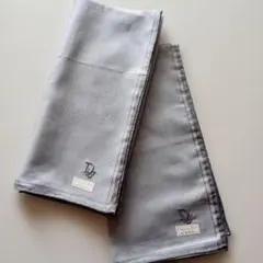 Christian Dior グレー ハンカチ 2枚セット
