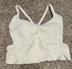 ヨガウェア クロスバック スポーツブラ ホワイトのサムネイル