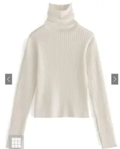 GRL サムホール付き タートルネック リブニットトップス [cu443]