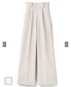 センタープレスワイドタックロングパンツ［gm615］