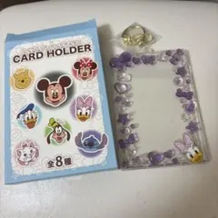 ディズニー シークレットカードホルダー ディズニーストア デイジー パープル 紫