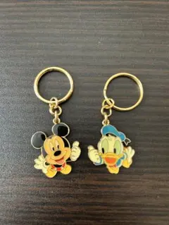 ミッキー・ドナルド キーホルダー2個セット