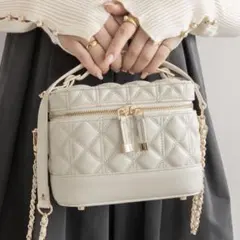 RANDA キルティング2WAYバニティバッグ