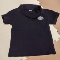 COMME CA ISM ブラックポロシャツ 110A