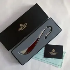 ミキモト　MIKIMOTO 真珠付きブックマーカー　しおり