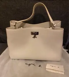 アニエスベー ショルダーバッグ 白