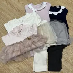 プティマイン他　ロンパース　チュール付きレギンス　6点セット