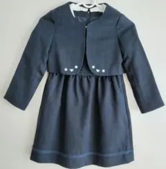 ジャケット付きフォーマルドレス　ダークネイビー　120