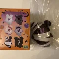 ディズニーハロウィン　ぬいぐるみチャームミッキーオバケ　黒包帯　未使用
