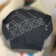 adidas BIGプリントDesign 薄手トレーナー Lサイズ