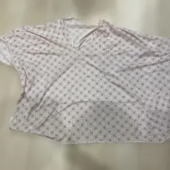 美品　花柄 Vネック 授乳ケープ