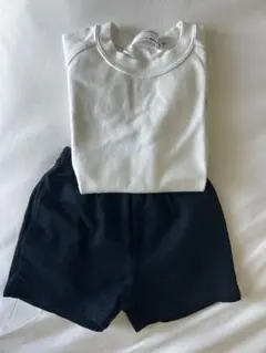 MIKI HOUSE 体操服 お受験 半袖 ハーフパンツ セット 120cm
