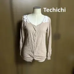 処分価格テチチ Techichi 肩フラワーカーディガン