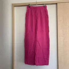 ZARA ピンク ワイドパンツ XS