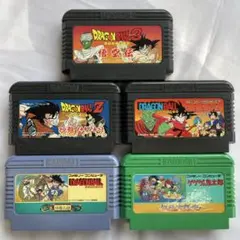 BANDAIファミコンカセット5本セット［ドラゴンボール3他］