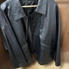 WYM FAUX LEATHER MILITARY BLOUSON Ｌサイズ