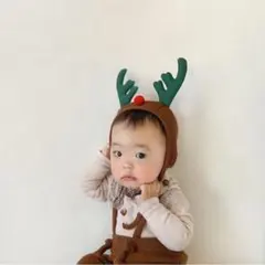 新品☆ ベビー 着ぐるみ トナカイ クリスマス レギンス セット ブラウン 80