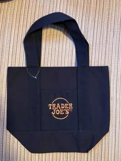 【新品】TRADER JOE’S ミニキャンバストートバッグ　ブラック