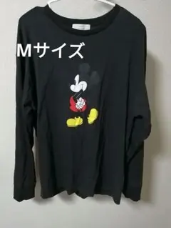 CEPO ミッキーマウス 黒色 長袖Tシャツ Mサイズ