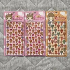 チーズガール　ぷくぷくキャンディシール　ピンク　オレンジ　3枚セット