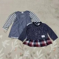 95cmトップス２点セット/ネイビー/UZULAND