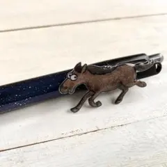 ボールペン　馬　夜空　かわいい　プチギフト　ハンドメイド　デコペン