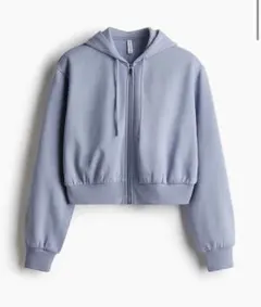 フルジップ クロップドスウェットパーカ　M