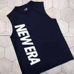 美品 NEWERA ノースリーブ デカロゴ トレーニング モノトーン