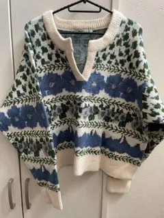 niko and ... ベジタブルフラワーニット Lサイズ