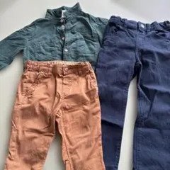 H&M シャツズボンセット３枚