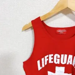 LIFEGUARD タンクトップ 赤 VENICE BEACH, CA