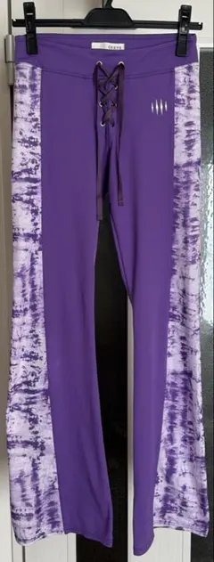 GESTS 紫色 タイダイ柄 ヨガパンツ