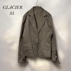 《グラシア》GLACIER テーラードジャケット グレージュ系XL オフィス事務