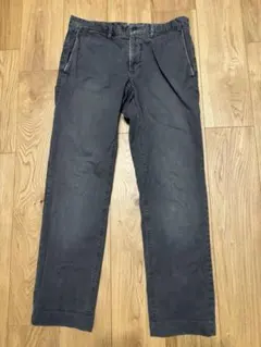 INCOTEX/ヴィンテージ加工/コットンチノ 32インチ チャコールグレー