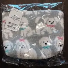 【フェイラー】ラブラリー♥モフモフワンチャン舟形ポーチM【FEILER】